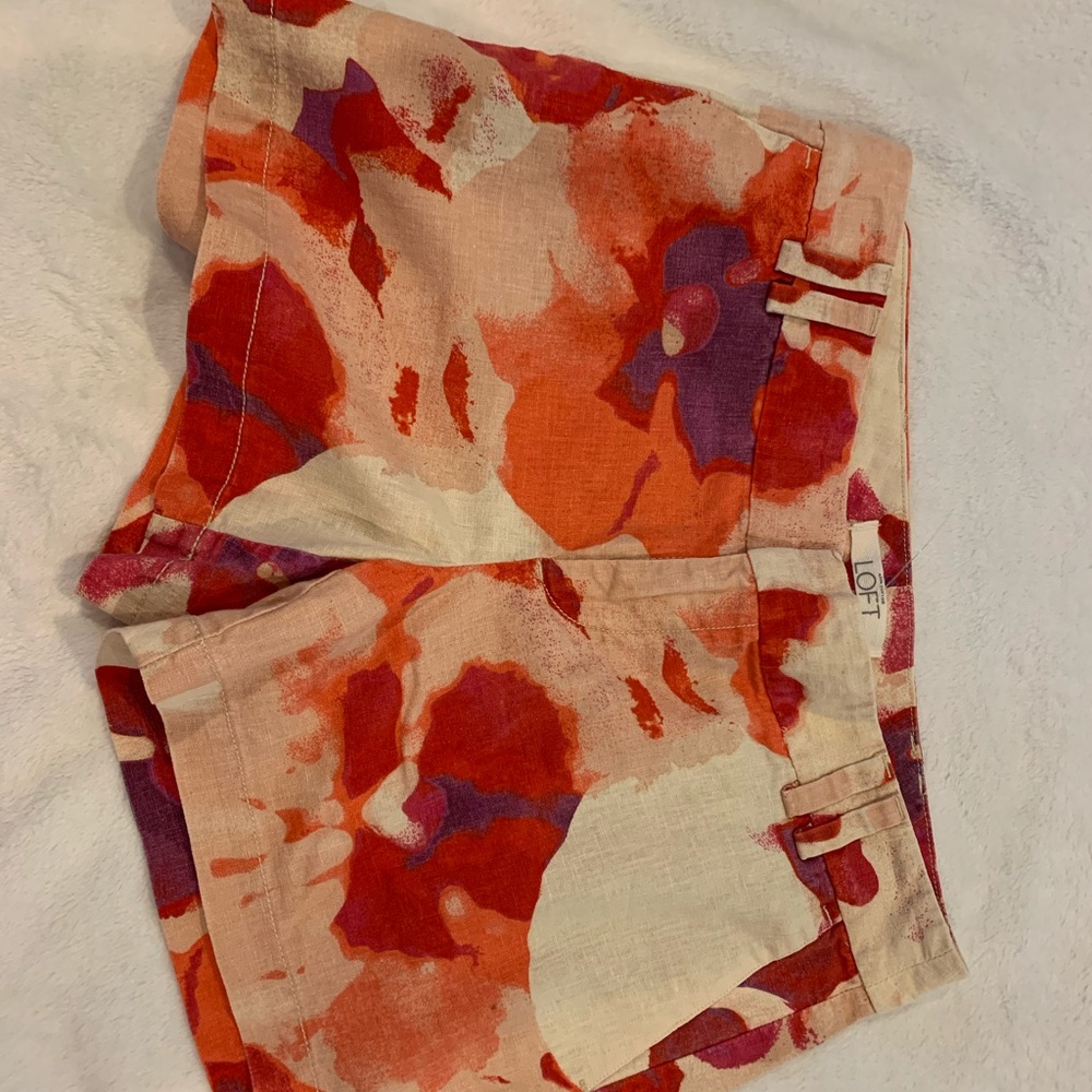 Loft women’s watercolor shorts